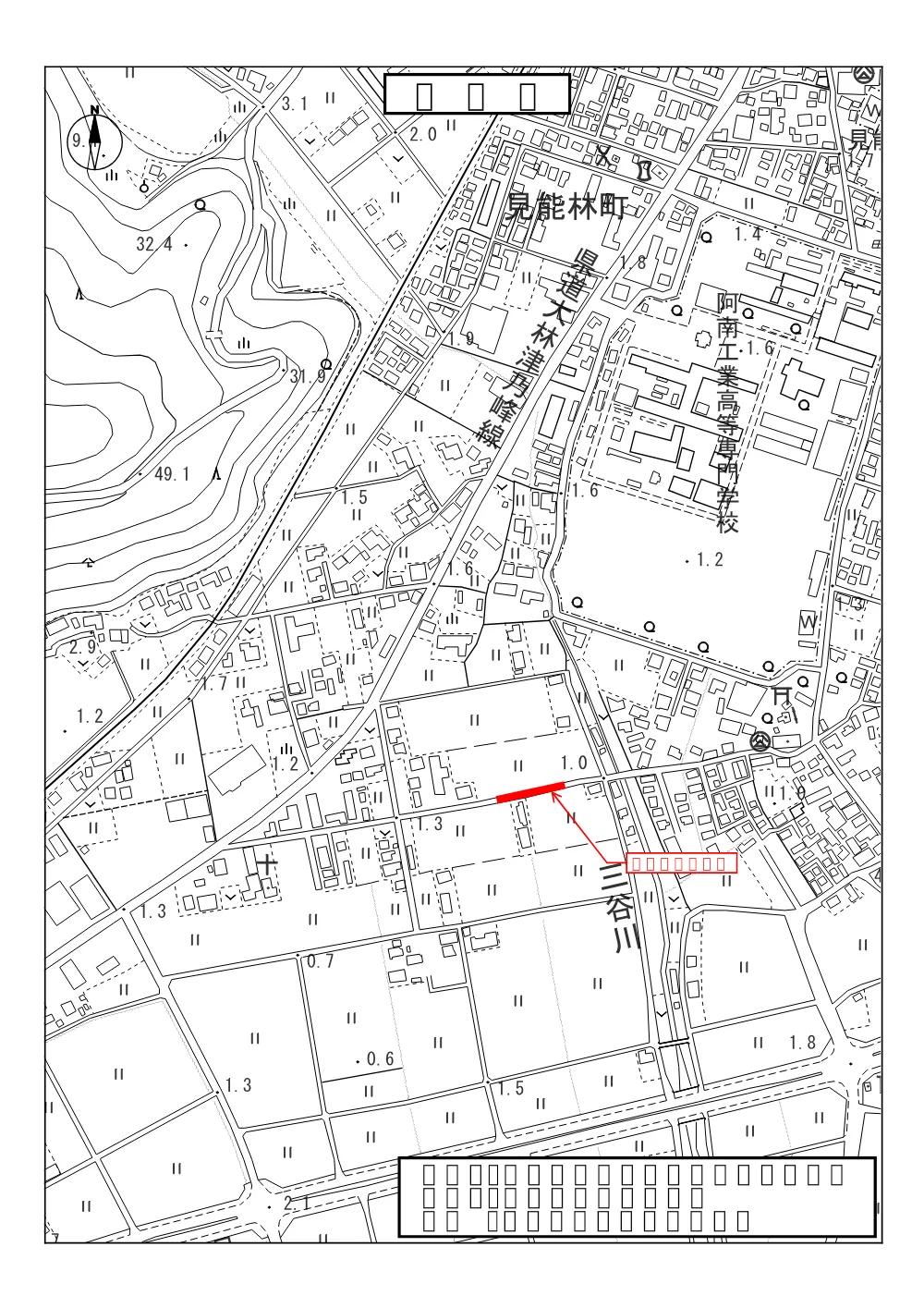 市道青木八幡線ほか道路舗装工事 5.位置図.pdf 1ページ目のプレビュー