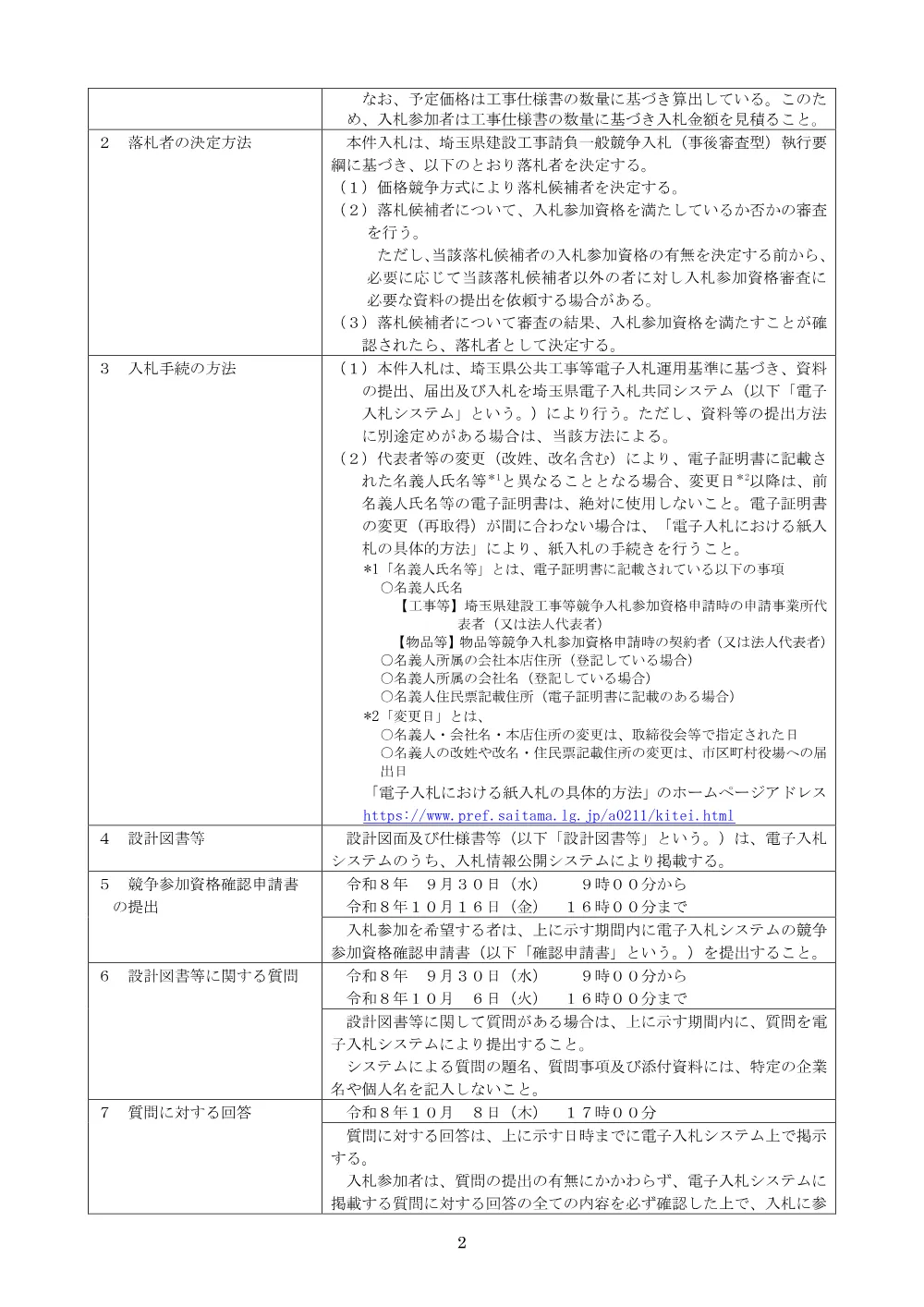 00_【公告】河川改修工事（下忍調節池・掘削土処分工）.pdf 2ページ目のプレビュー