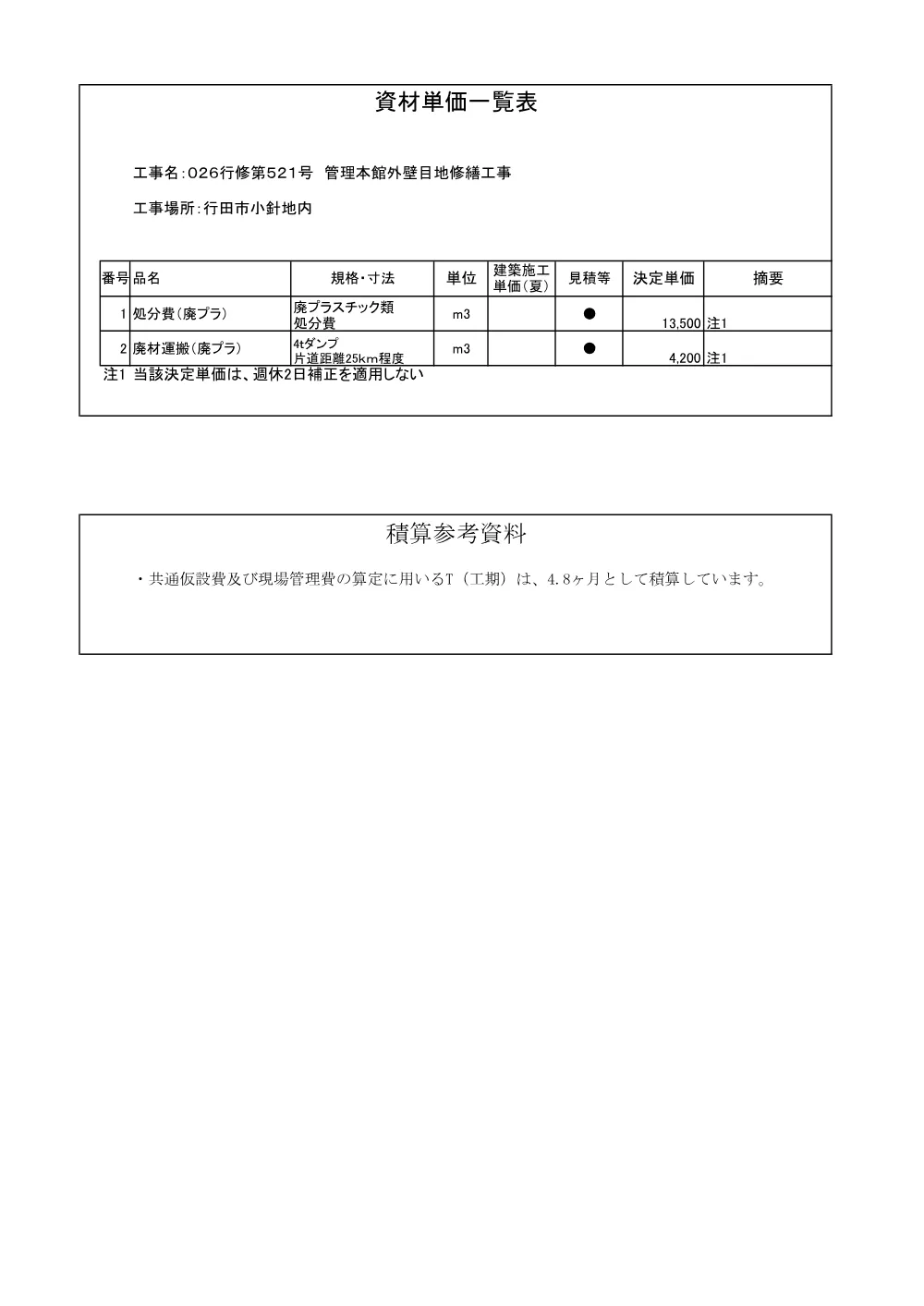 03 026-521 積算参考資料.pdf 3ページ目のプレビュー