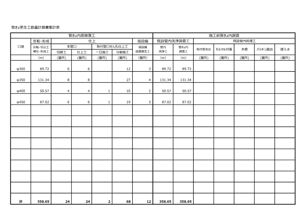 04_数量計算書.pdf 2ページ目のプレビュー