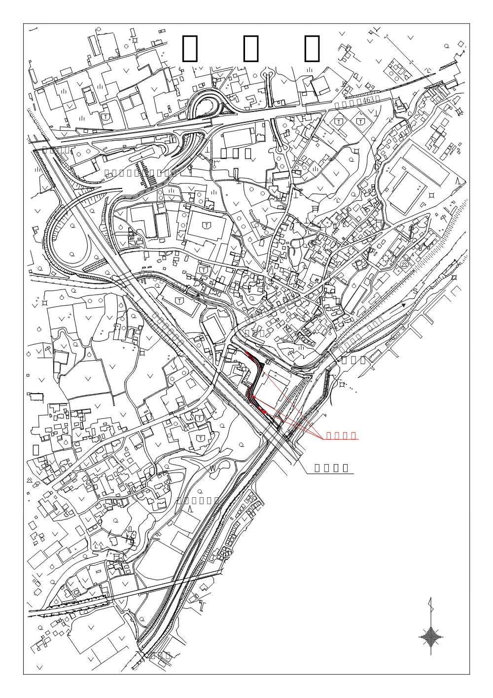 01.案内図【新清柳橋周辺整備工事】.pdf 1ページ目のプレビュー