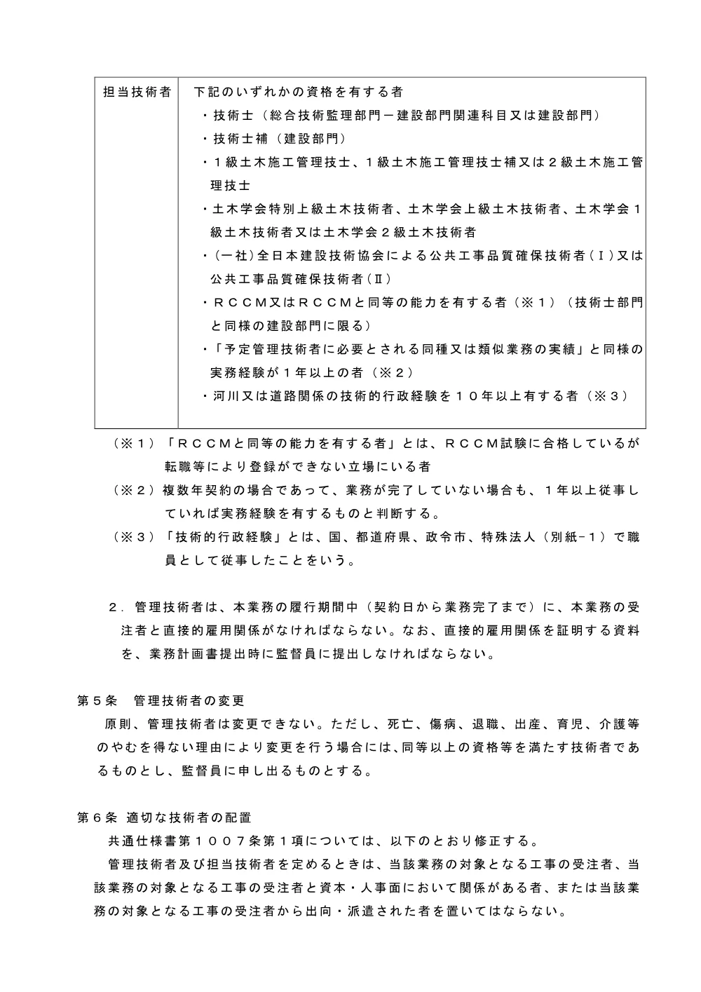 03_特記仕様書（鴨川排水機場監督支援業務委託）.pdf 2ページ目のプレビュー