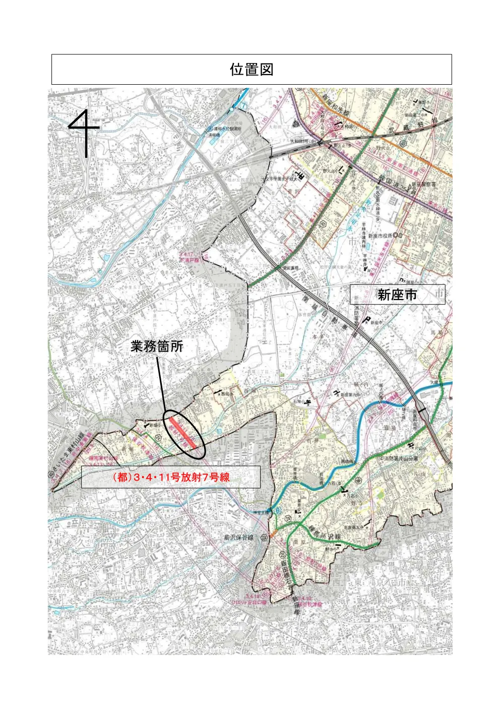 12_位置図（6114道路排水設計委託）.pdf 1ページ目のプレビュー