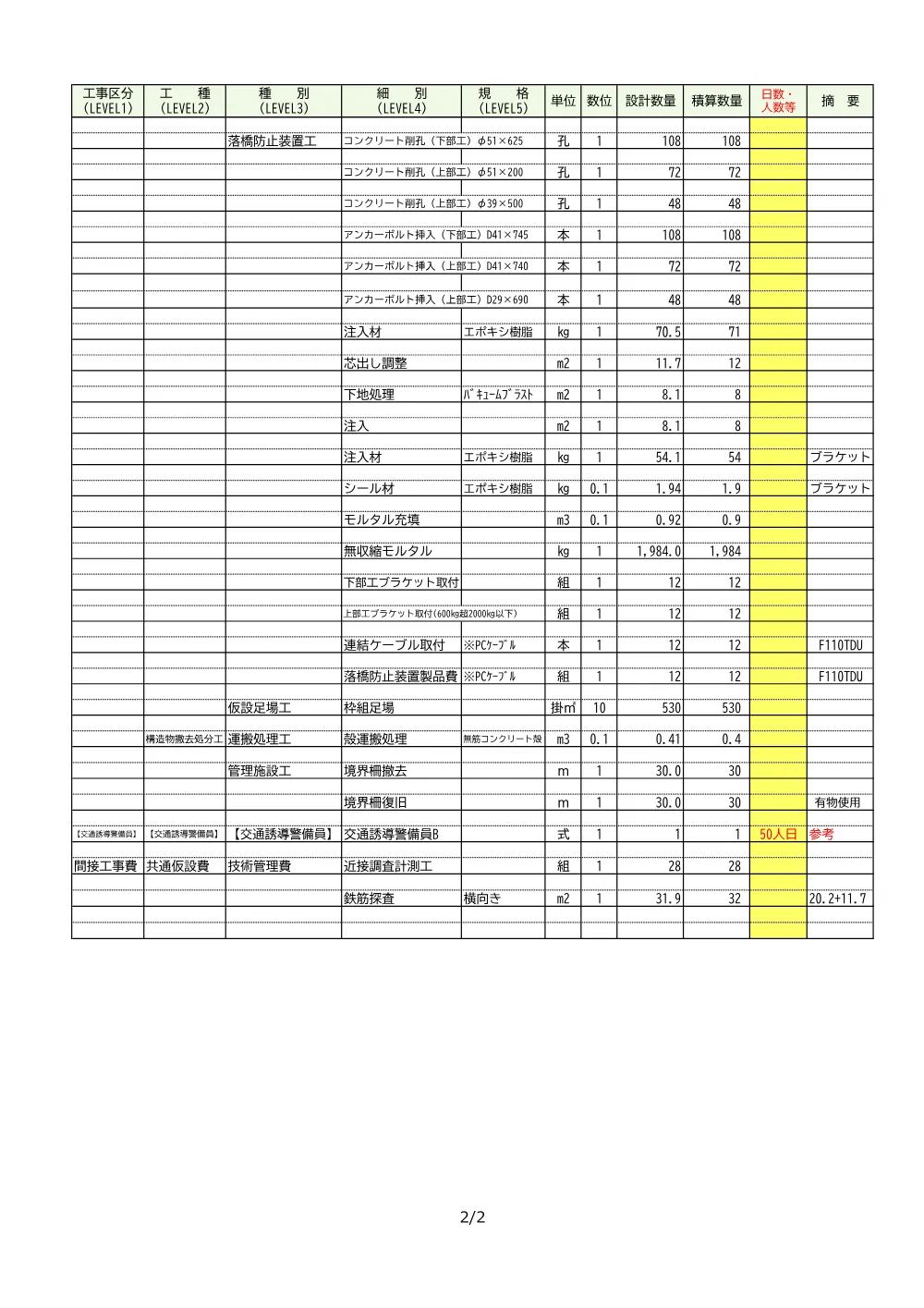 06_積算参考資料（羽生跨線橋耐震補強工その7）.pdf 3ページ目のプレビュー