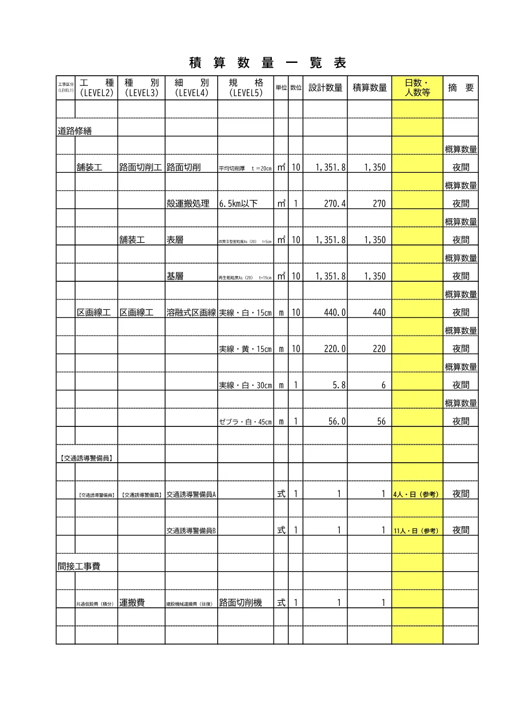 09.積算参考資料.pdf 2ページ目のプレビュー