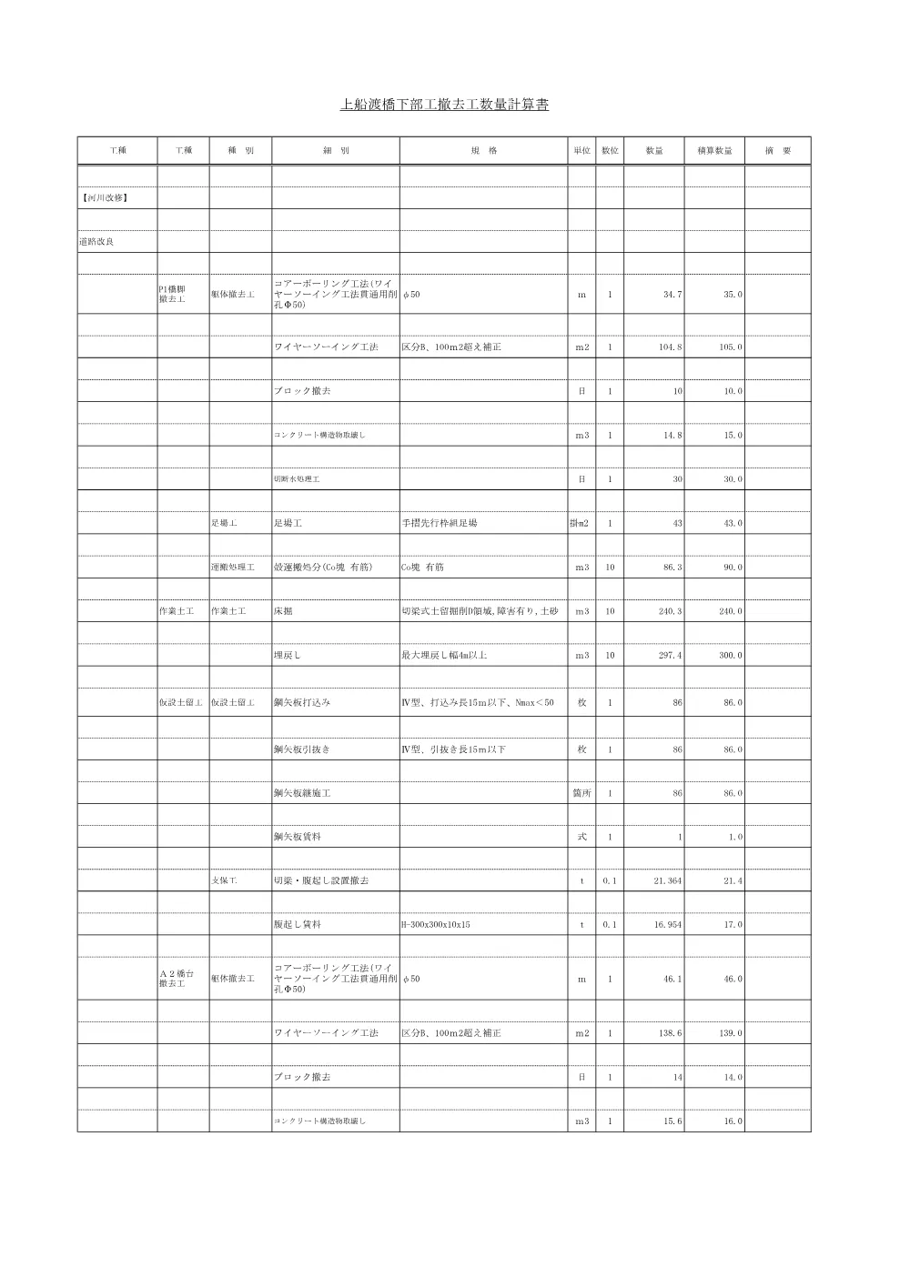 03_数量計算書 .pdf 2ページ目のプレビュー