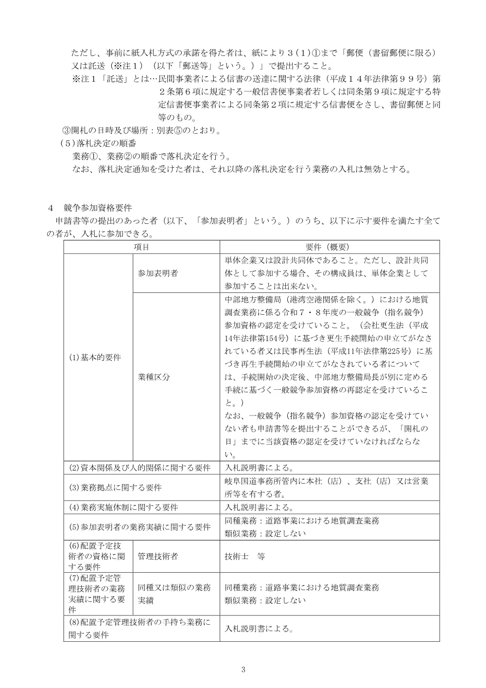 入札公告.pdf 3ページ目のプレビュー
