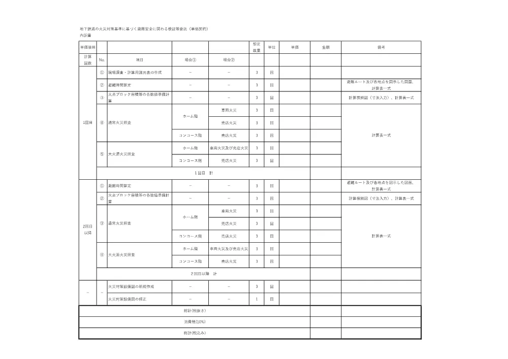 内訳書.pdf 1ページ目のプレビュー