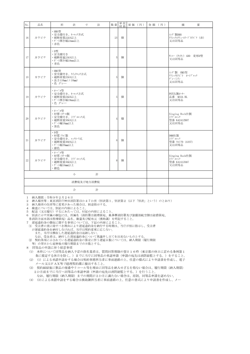 内訳書.pdf 2ページ目のプレビュー
