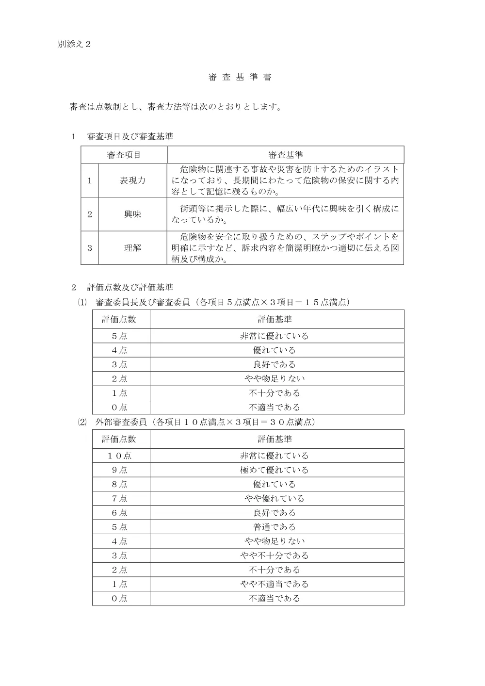 審査要領.pdf 3ページ目のプレビュー