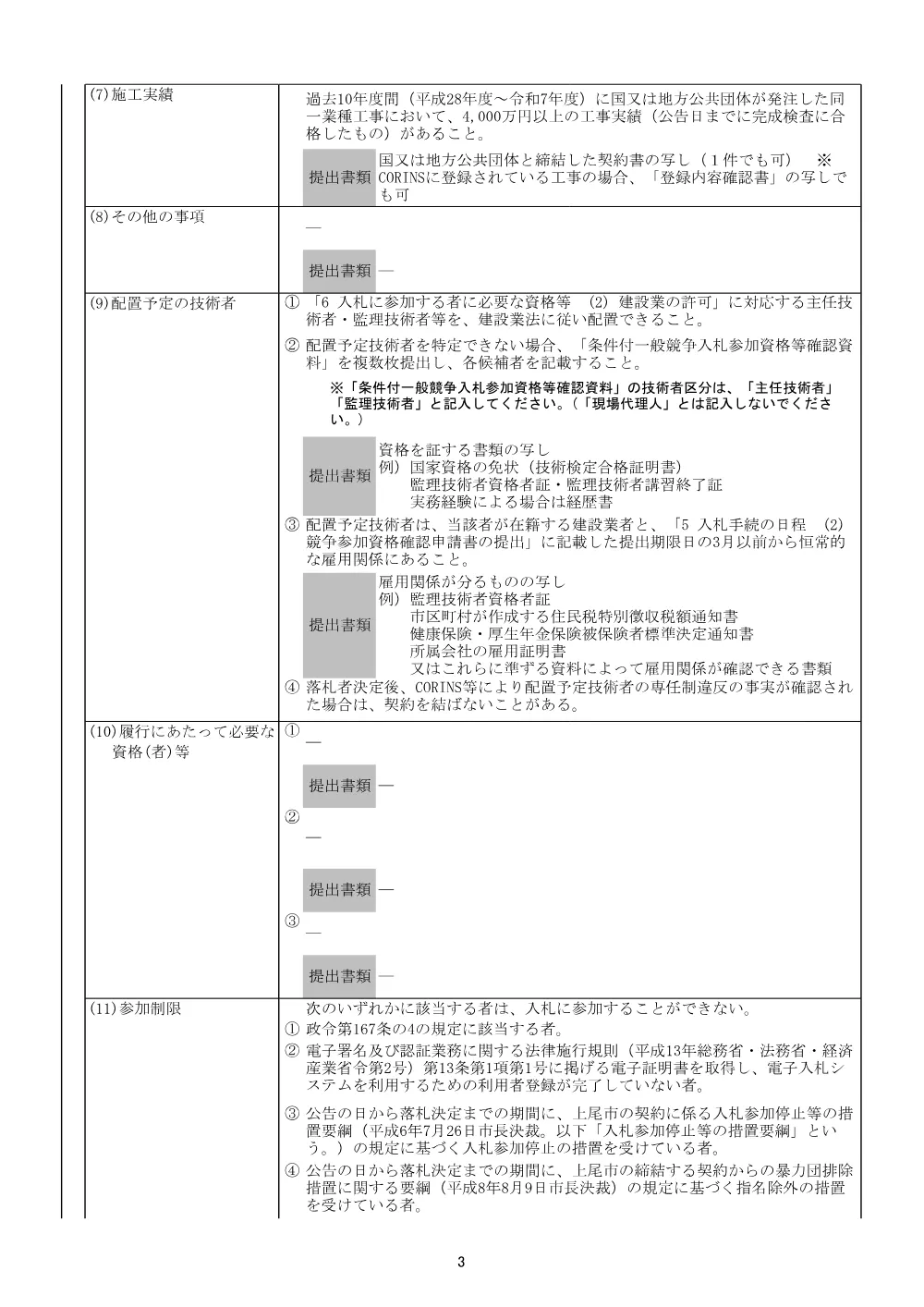 公告：R8（準）上尾中堀川護岸工事.pdf 3ページ目のプレビュー