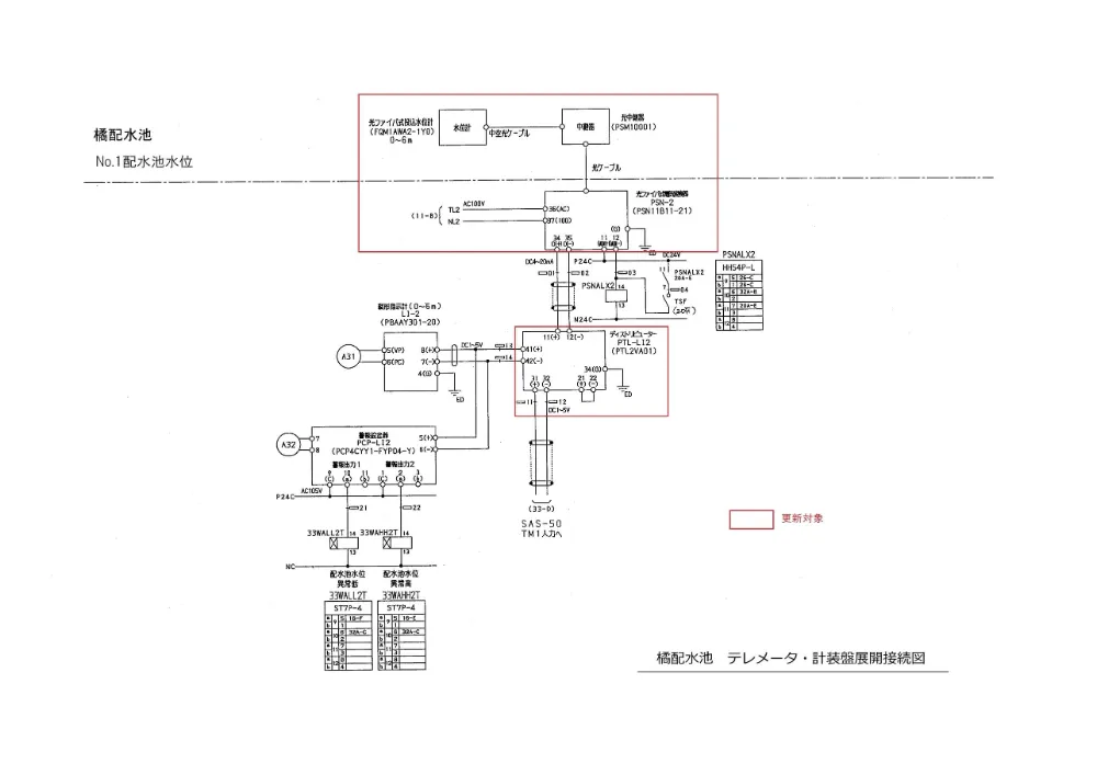橘配水池ほか水位計更新工事 6.図面.pdf 2ページ目のプレビュー