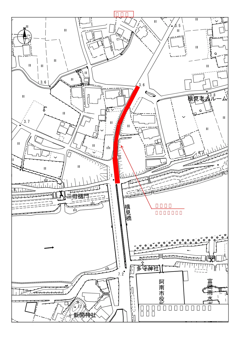 市道富岡横見線測量設計業務 6.位置図.pdf 1ページ目のプレビュー
