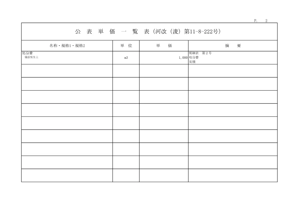 R07河改（浚）11-8-2(公表単価)実施.pdf 2ページ目のプレビュー