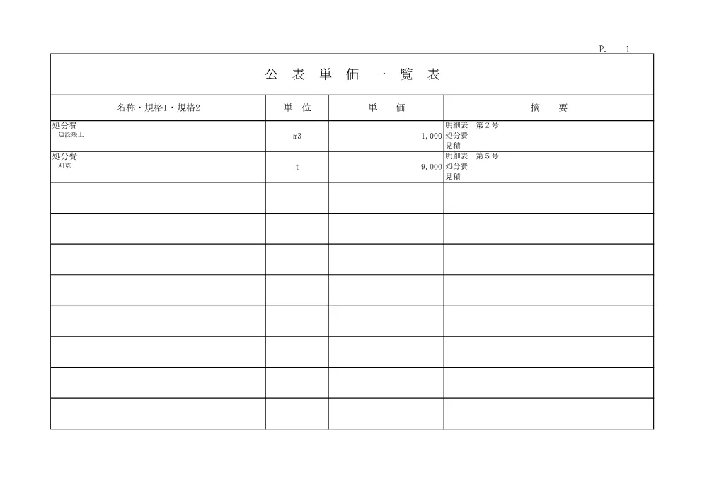 R08河改（浚）11-2-1(公表単価)実施.pdf 1ページ目のプレビュー