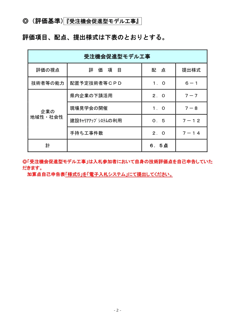 03 R8 B311-10 入札説明書（別紙－１）「受注機会促進型」.pdf 2ページ目のプレビュー