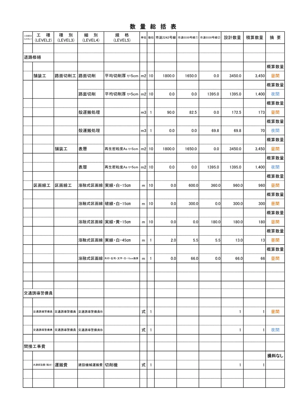 02.数量計算書（舗装修繕その4）.pdf 1ページ目のプレビュー