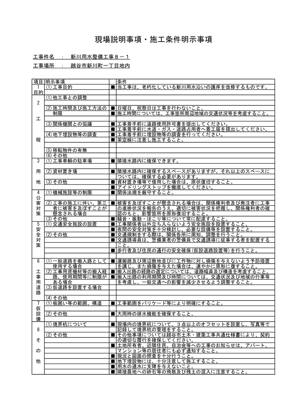 05_現場説明事項(新8-1)【発注図書】.pdf 1ページ目のプレビュー