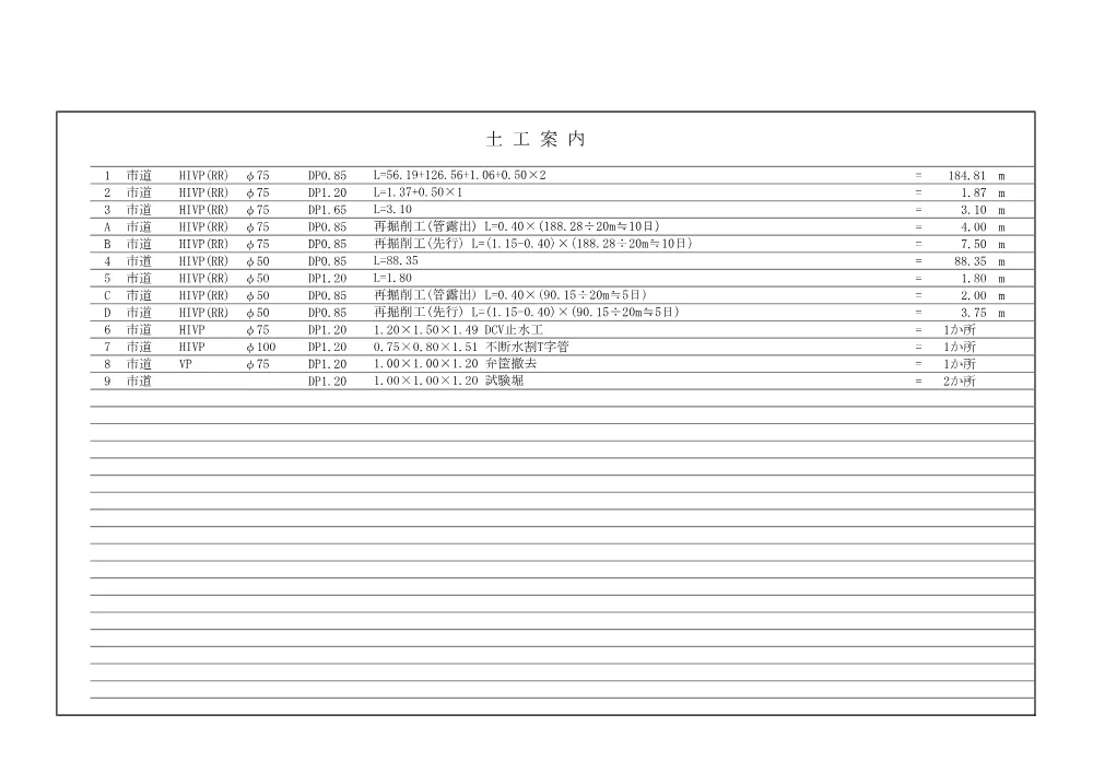 05_数量計算書【市道栗橋676号線（島水深会館西側）他配水管布設替工事】.pdf 3ページ目のプレビュー
