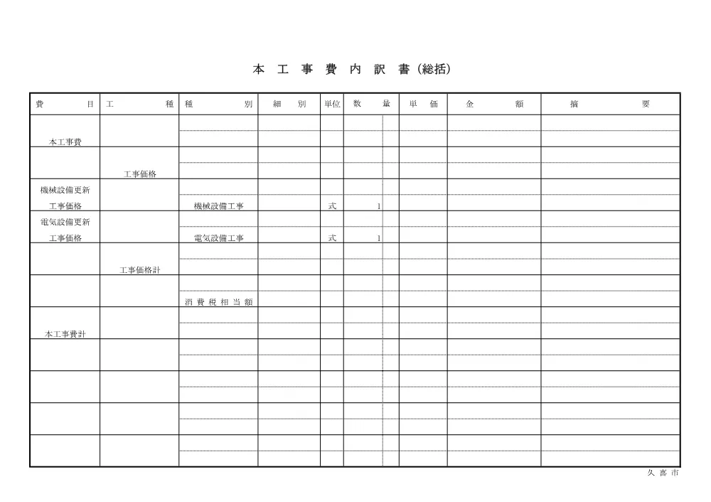 仕様書【久喜菖蒲工業団地雨水排水ポンプ場機械・電気設備更新工事】.pdf 2ページ目のプレビュー