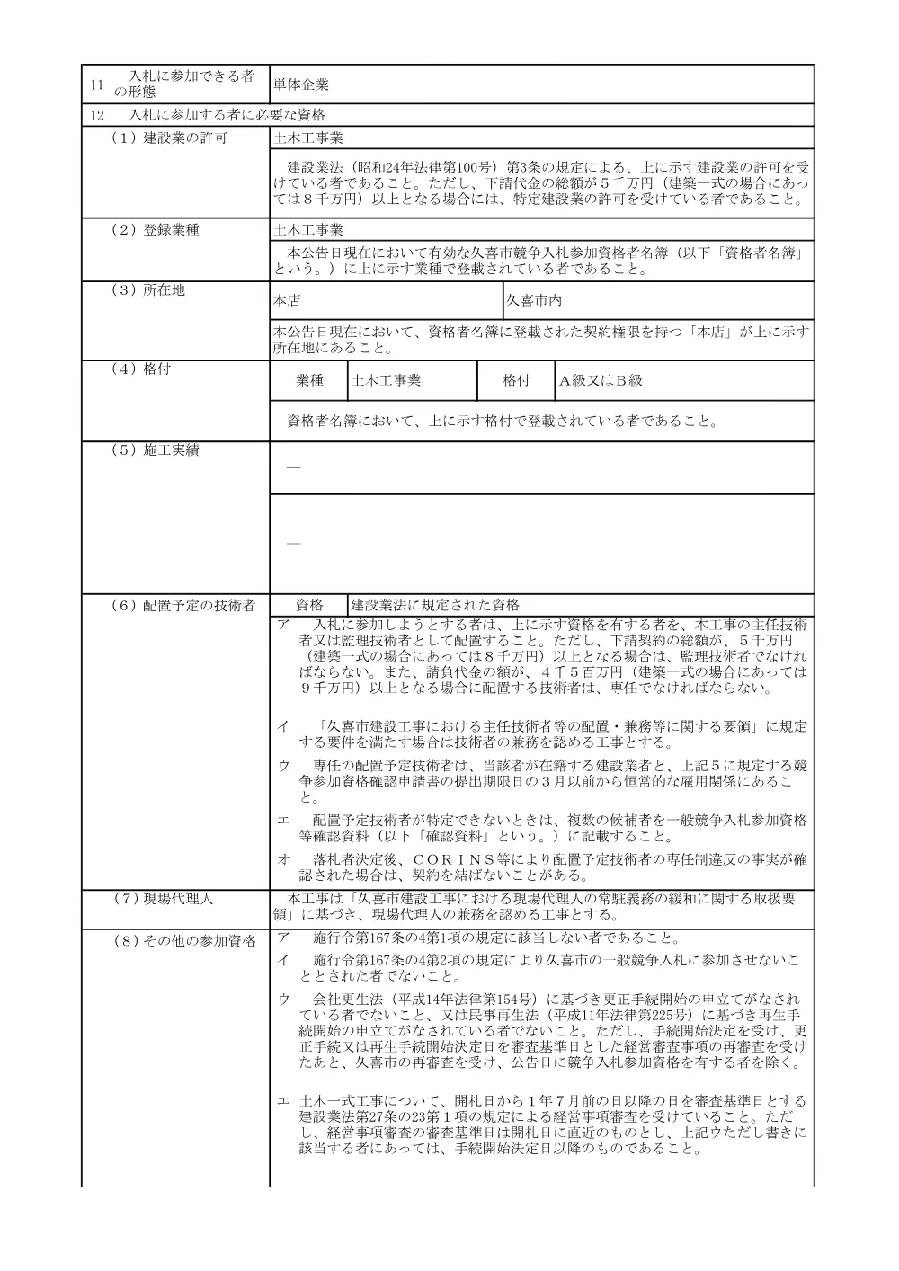 入札公告【市道栗橋2006号線他下水道管布設工事（交付金）】.pdf 2ページ目のプレビュー