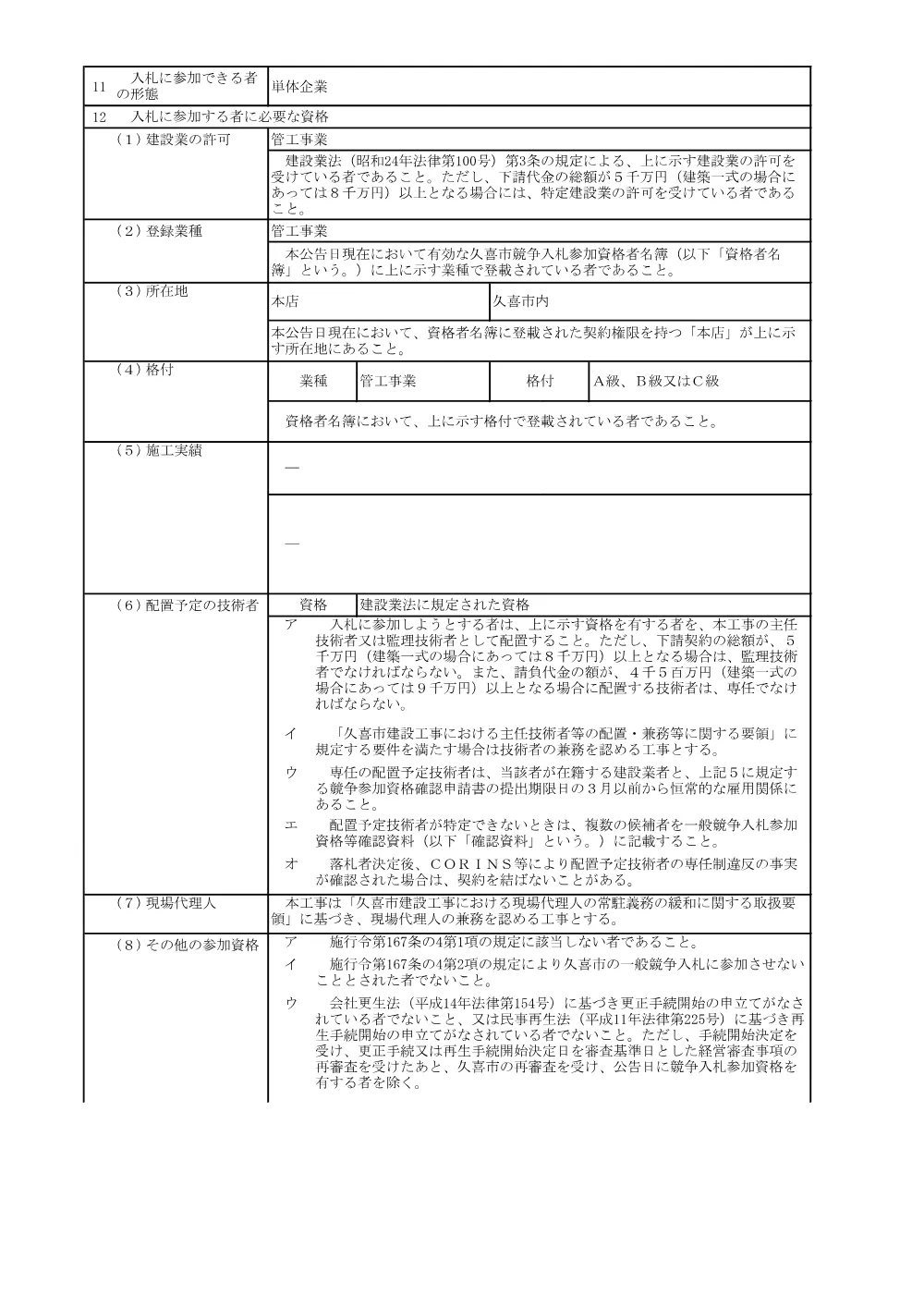 01_入札公告【久喜・鷲宮間補強連絡管布設工事（第６工区）】.pdf 2ページ目のプレビュー