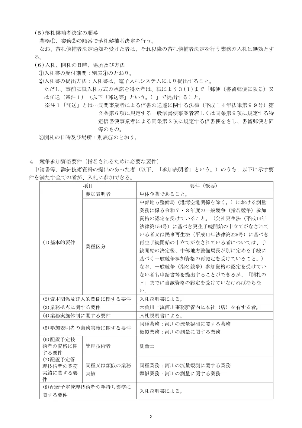 手続開始の公示.pdf 3ページ目のプレビュー