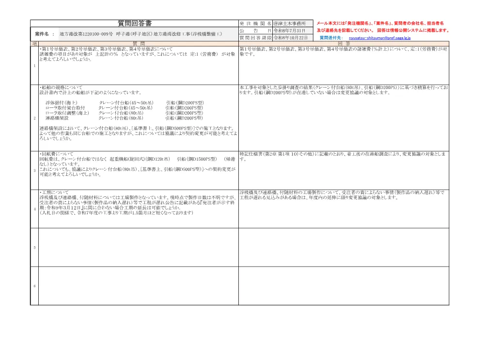 261013回答009号呼子港（呼子地区）.pdf 1ページ目のプレビュー