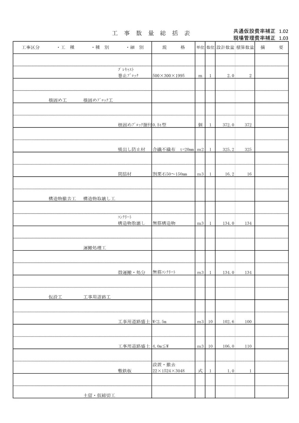 03数量総括表710.pdf 3ページ目のプレビュー