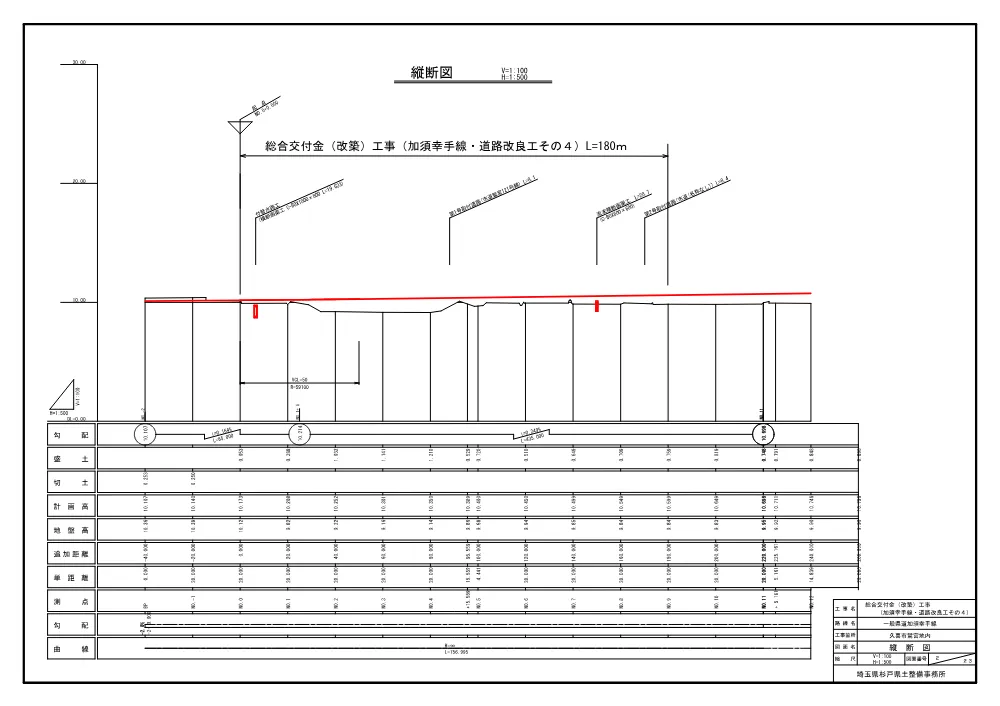06図面（加須幸手線・道路改良工その４）.pdf 2ページ目のプレビュー