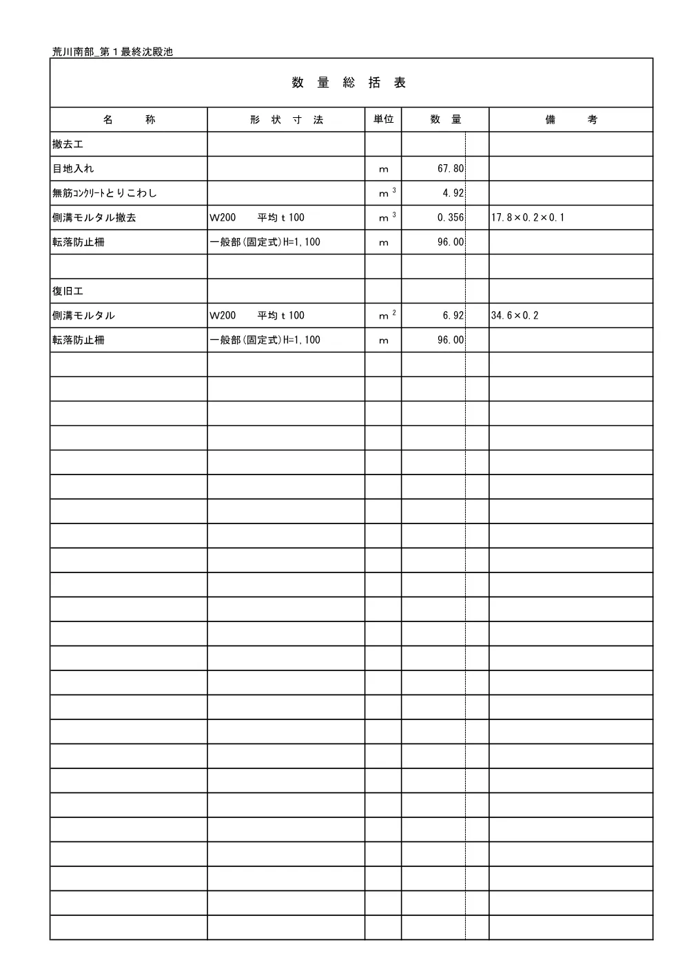 31数量総括表.pdf 3ページ目のプレビュー