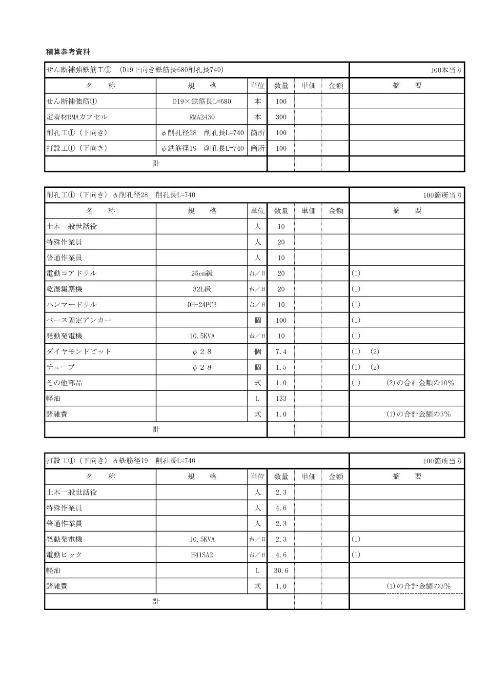 61積算参考資料.pdf 2ページ目のプレビュー