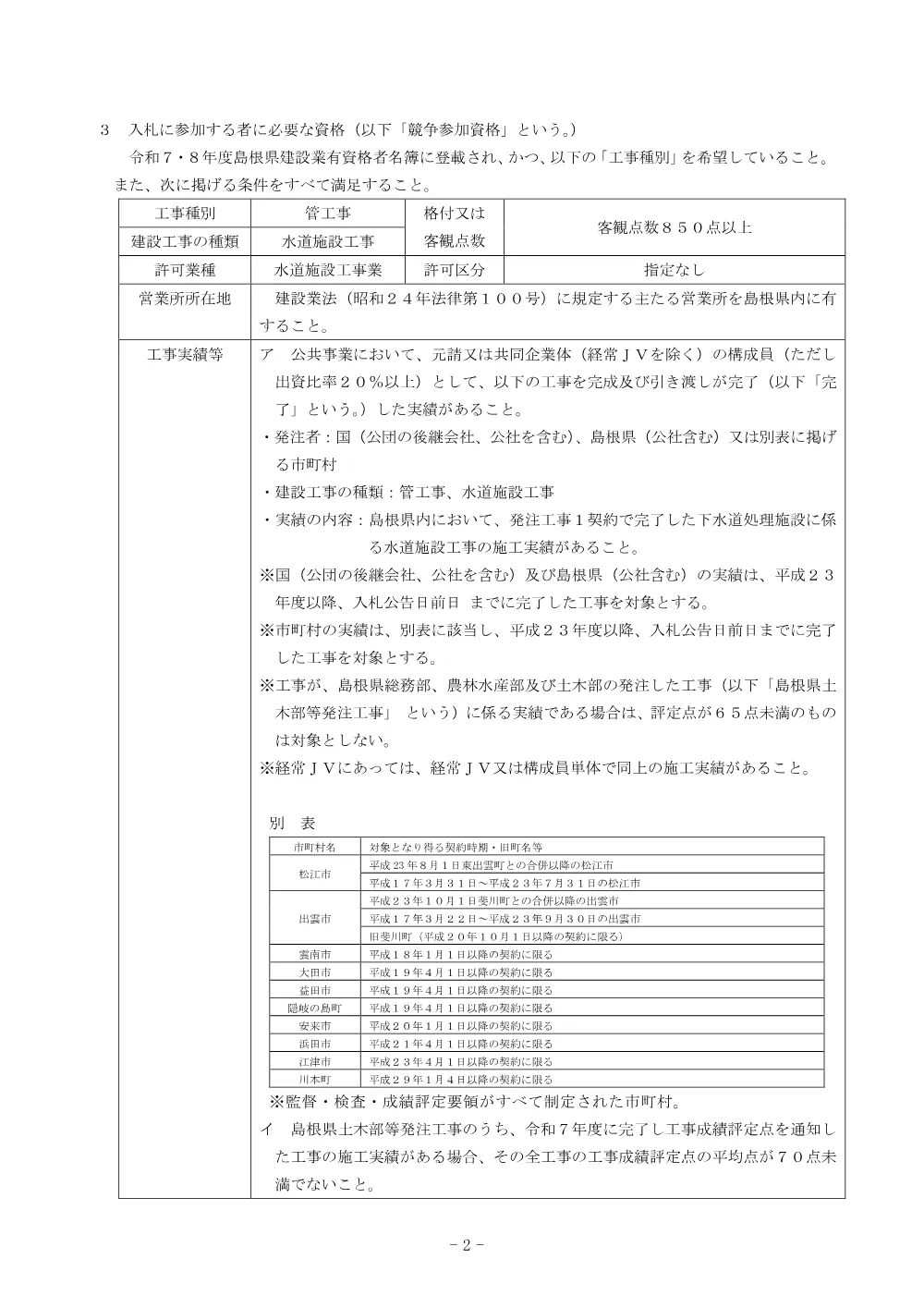 01_入札公告.pdf 2ページ目のプレビュー